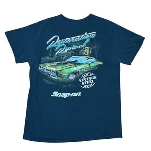 Vintage Y2K Snap-on Restoration Revival Vintage Steel Series Car Graphic T-Shirt